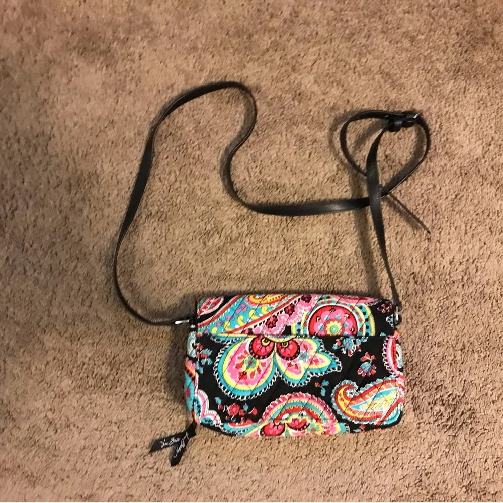 NWOT Vera Bradley Multicolor Paisley Crossbody bag turn lock